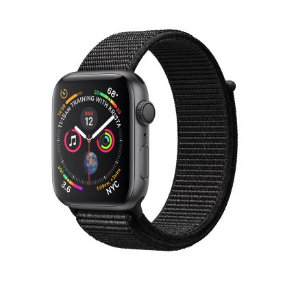 Apple Watch Series 4, 40mm Space Grey Aluminum Case with Black Sport Loop  - умен часовник от Apple