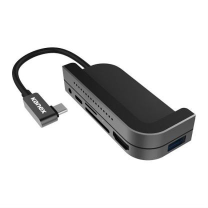 Kanex 6-in-1 Multiport USB-C Docking Station - докинг станция с USB-C изход за захранване на iPad Pro 11 (2018) и  iPad Pro 12.9 (2018) (тъмносив)