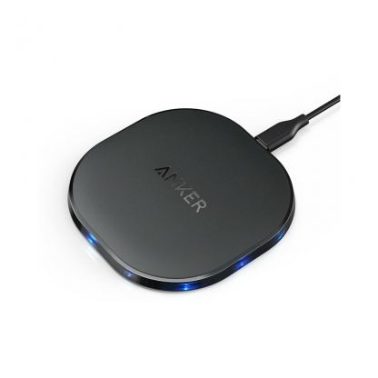 Anker PowerPort Wireless 10W Wireless Charging Pad - поставка (пад) за безжично захранване за QI съвместими устройства (черен)