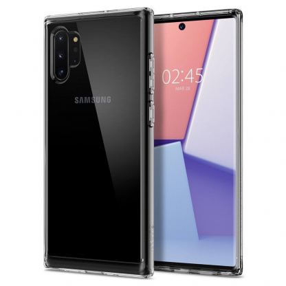Spigen Crytal Hybrid Case - хибриден кейс с висока степен на защита за Samsung Galaxy Note 10 Plus (прозрачен)