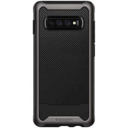 Spigen Hybrid NX Case - хибриден кейс с висока степен на защита за Samsung Galaxy S10 (тъмносив)