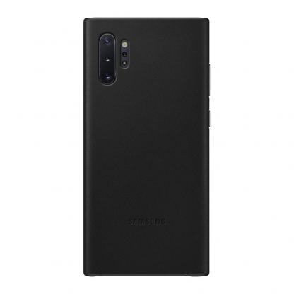 Samsung Leather Cover EF-VN975LBEGWW - оригинален кожен калъф (естествена кожа) за Samsung Note 10 Plus (черен)