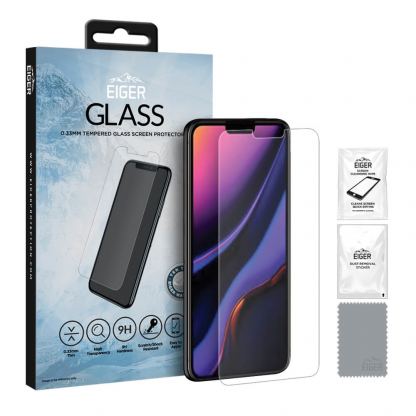Eiger Tempered Glass Protector 2.5D - калено стъклено защитно покритие за дисплея на iPhone 11 Pro (прозрачен)