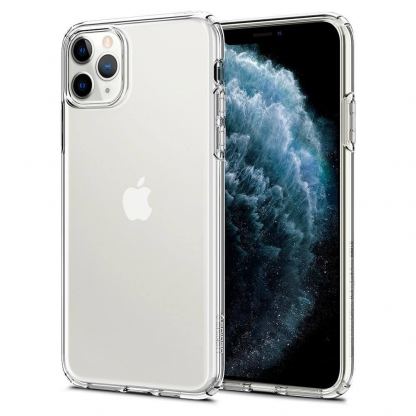 Spigen Liquid Crystal Case - тънък силиконов (TPU) калъф за iPhone 11 Pro Max (прозрачен) 