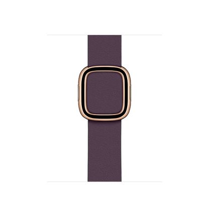 Apple Modern Buckle Band Large - оригинална кожена каишка за Apple Watch 38мм, 40мм (лилав)