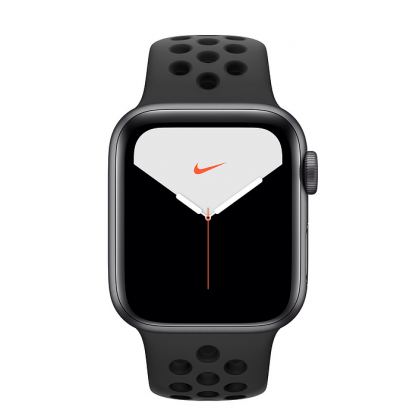Apple Watch Nike Series 5 GPS, 40mm Space Gray Aluminium Case with Anthracite/Black Nike Sport Band - умен часовник от Apple 