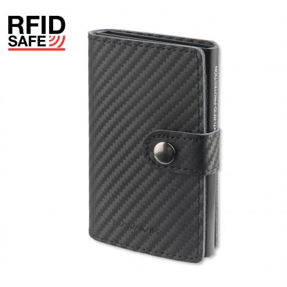 4smarts LAVAVIK Anti-RFID Wallet with Buckle - кожен портфейл с RFID защита (черен-карбон)