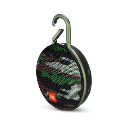 JBL Clip 3 Squad - водоустойчив безжичен портативен спийкър (с карабинер) с микрофон за мобилни устройства (камуфлаж) 