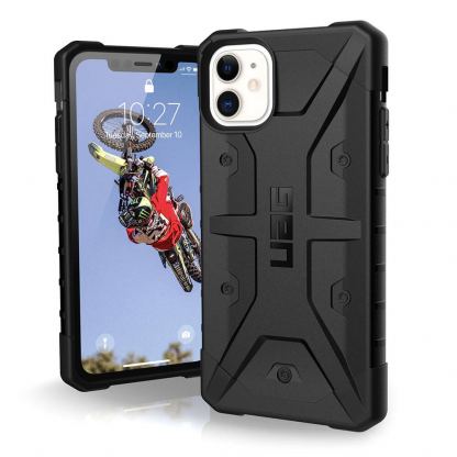 Urban Armor Gear Pathfinder - удароустойчив хибриден кейс за iPhone 11 (черен)