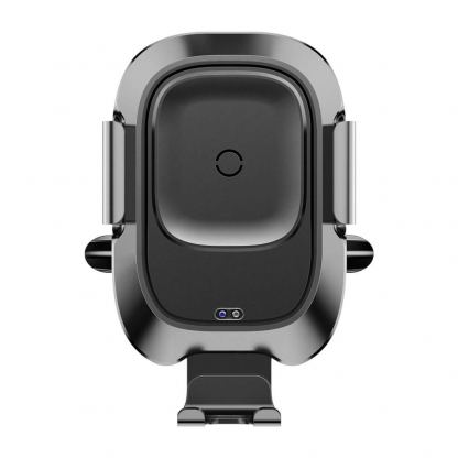 Baseus Smart Vehicle Bracket Wireless Charger - поставка за радиатора на кола с безжично зареждане за Qi съвместими смартфони (червен)