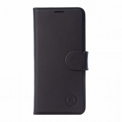 JT Berlin BookCase Kreuzberg Case - хоризонтален кожен (естествена кожа) калъф тип портфейл за iPhone 11 (черен)