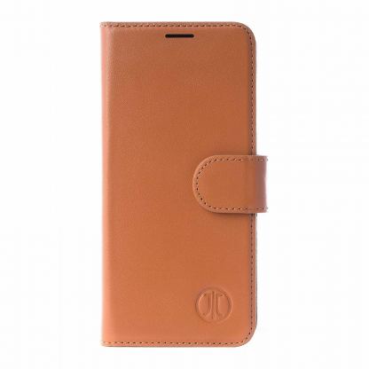 JT Berlin BookCase Kreuzberg Case - хоризонтален кожен (естествена кожа) калъф тип портфейл за iPhone 11 Pro Max (кафяв)