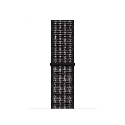 Apple Watch Nike Band Sport Loop - оригинална текстилна каишка за Apple Watch 42мм, 44мм (черен)