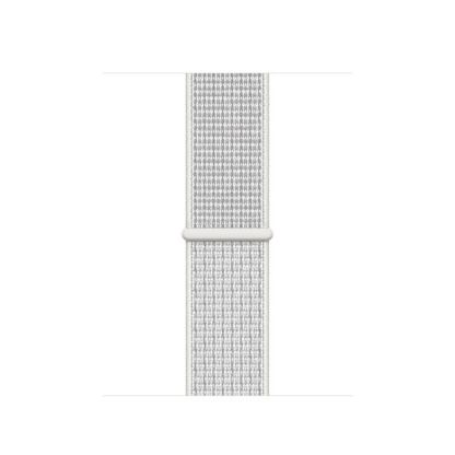 Apple Watch Nike Band Sport Loop - оригинална текстилна каишка за Apple Watch 38мм, 40мм (бял)
