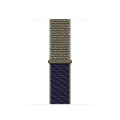 Apple Khaki Sport Loop - оригинална текстилна каишка за Apple Watch 38мм, 40мм (тъмнозелен)