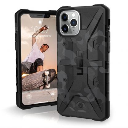 Urban Armor Gear Pathfinder Camo - удароустойчив хибриден кейс за iPhone 11 Pro (сив камуфлаж)
