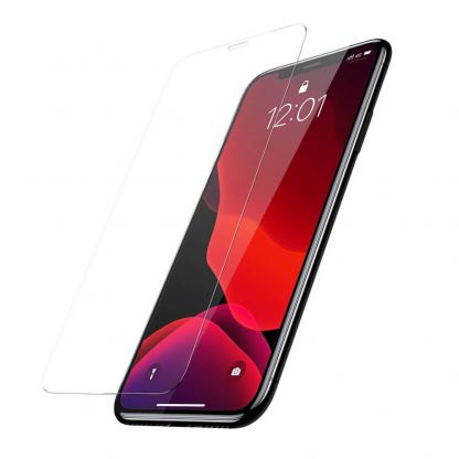 Baseus Tempered Glass Film (0.15mm) - калено стъклено защитно покритие за дисплея на iPhone 11, iPhone XR (прозрачен) (2 броя)
