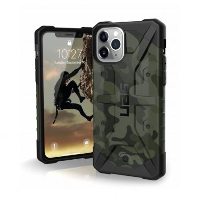 Urban Armor Gear Pathfinder Camo - удароустойчив хибриден кейс за iPhone 11 Pro (тъмнозелен камуфлаж)
