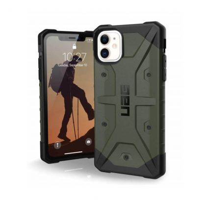 Urban Armor Gear Pathfinder - удароустойчив хибриден кейс за iPhone 11 (тъмнозелен)