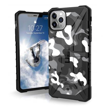 Urban Armor Gear Pathfinder Camo - удароустойчив хибриден кейс за iPhone 11 Pro Max (сив камуфлаж)