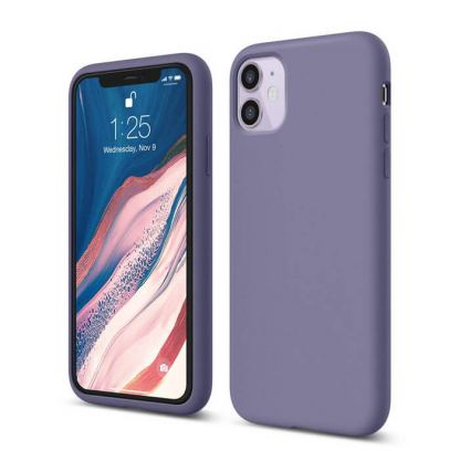 Elago Soft Silicone Case - силиконов (TPU) калъф за iPhone 11 (лилав)