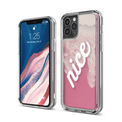 Elago Sand Case Nice - дизайнерски кейс с висока защита за iPhone 11 Pro Max (розов)