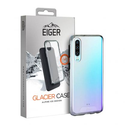 Eiger Glacier Case - удароустойчив хибриден кейс за Huawei P30 (прозрачен)