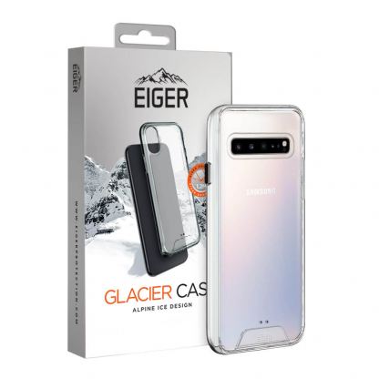Eiger Glacier Case - удароустойчив хибриден кейс за Samsung Galaxy S10 5G (прозрачен)