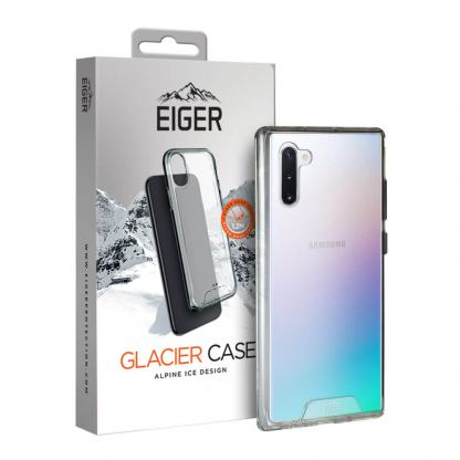 Eiger Glacier Case - удароустойчив хибриден кейс за Samsung Galaxy Note 10 (прозрачен)