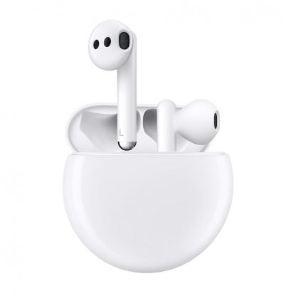 Huawei FreeBuds 3 Active Noise Cancelling - безжични Bluetooth слушалки с микрофон (бял) 