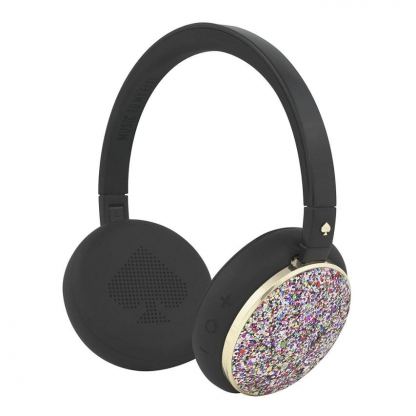 Kate Spade New York Wireless Headphones - луксозни безжични Bluetooth слушалки с микрофон за мобилни устройства (черни)