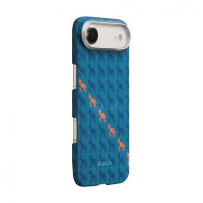 Кевларен кейс с MagSafe за iPhone 17 Air - Pitaka Happiness Rides Indigo Edge Ultra Slim Aramid Fiber Case