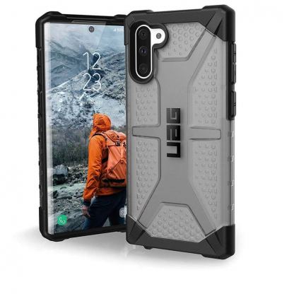 Urban Armor Gear Plasma - удароустойчив хибриден кейс за Samsung Galaxy Note 10 (черен-прозрачен)