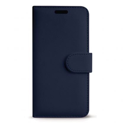 Case FortyFour No.11 Case - кожен калъф с поставка за iPhone 11 Pro (син)