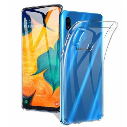 Case FortyFour No.1 Case - силиконов TPU калъф за Samsung Galaxy A20e (прозрачен)