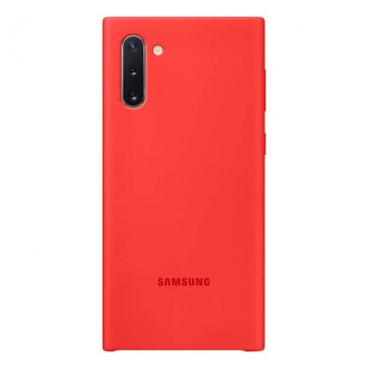Samsung Silicone Cover Case EF-PN970TR - оригинален силиконов кейс за Samsung Galaxy Note 10 (червен)