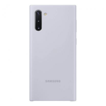 Samsung Silicone Cover Case EF-PN970TS - оригинален силиконов кейс за Samsung Galaxy Note 10 (сребрист)