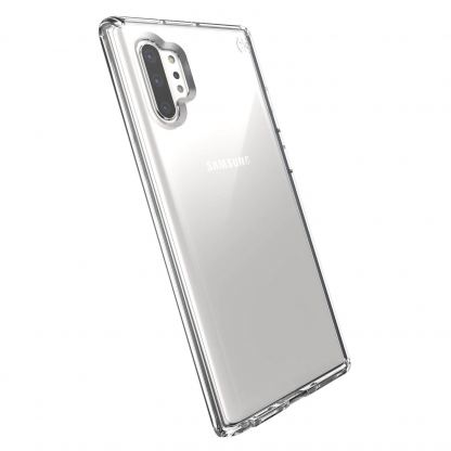 Speck Presidio Stay Clear Case - удароустойчив хибриден кейс за Samsung Galaxy Note 10 Plus (прозрачен)