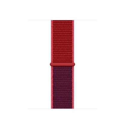 Apple Red Sport Loop - оригинална текстилна каишка за Apple Watch 38мм, 40мм (червен)
