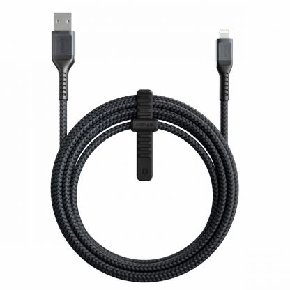 Nomad Kevlar USB-A to Lightning Cable - здрав кевларен кабел за устройства с Lightning порт (300 см) (черен)