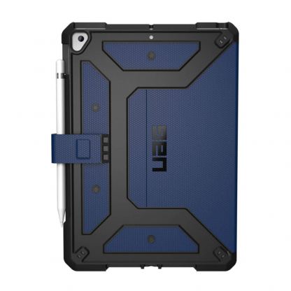 Urban Armor Gear Metropolis Folio Case - удароустойчив хибриден кейс от най-висок клас за iPad 7 (2019) (тъмносин)