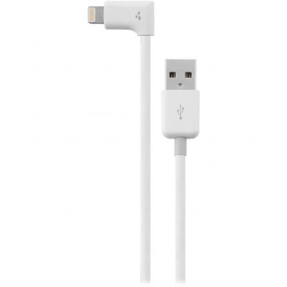 Kanex Lightning to USB Angled MFI Cable 1.5m - сертифициран г-образен Lightning кабел за iPhone iPad, iPod (bulk)