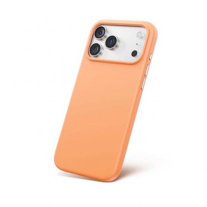 Силиконов (TPU) калъф с MagSafe за iPhone 17 Pro - Baseus Colorful Liquid Silicone Magnetic Case (P0045X10) (оранжев)