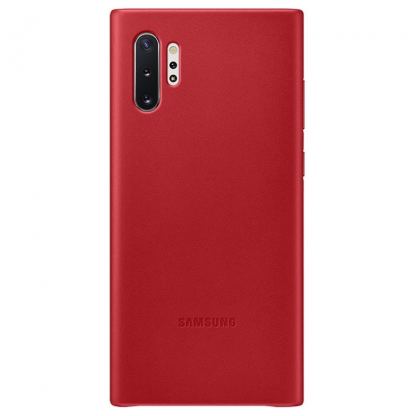 Samsung Leather Cover EF-VN975LREGWW - оригинален кожен калъф (естествена кожа) за Samsung Note 10 Plus (червен)