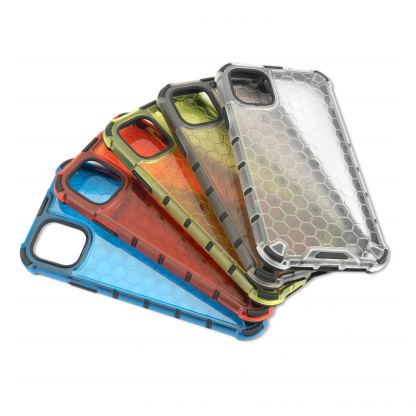 4smarts Hard Cover HEXAGON Case - удароустойчив хибриден кейс за iPhone 11 (прозрачен)