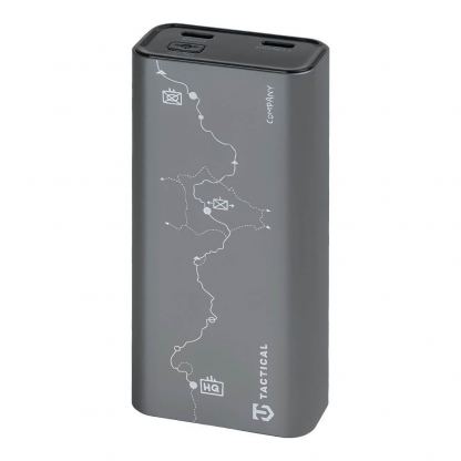 Външна батерия с 2хUSB-C и 1xUSB-C портове с технология за бързо зареждане - Tactical Squad Squad Company 30W 10 000 mAh (сив)
