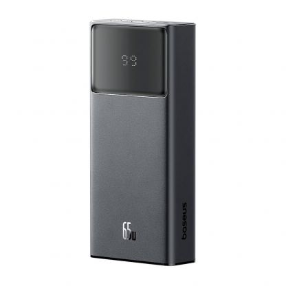 Външна батерия с 2xUSB-A и 2xUSB-C изходи с технология за бързо зареждане - Baseus Star Lord LED Display Power Bank 65W 20000 mAh (P10022906113-00) (черен)