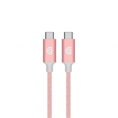 Griffin Premium USB-C to USB-C Cable - USB-C към USB-C кабел за устройства с USB-C порт (180 см) (розово злато)