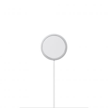 Оригинално магнитно захранване (пад) за безжично зареждане за iPhone с MagSafe (200 см) - Apple MagSafe Charger 25W (бял)