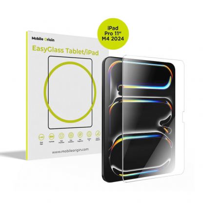 Калено стъклено защитно покритие за дисплея на iPad Pro 11 (2024), iPad Pro 11 (2025) - Mobile Origin EasyGlass Tempered Glass 2.5D (прозрачен)